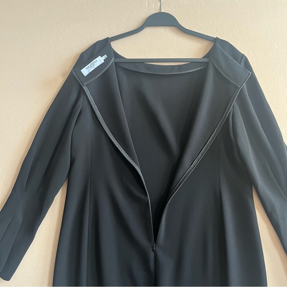 MM Lafleur The Regina Dress Black Eco Heavy Soft Wave Classic Cocktail size 14 - Picture 11 of 16